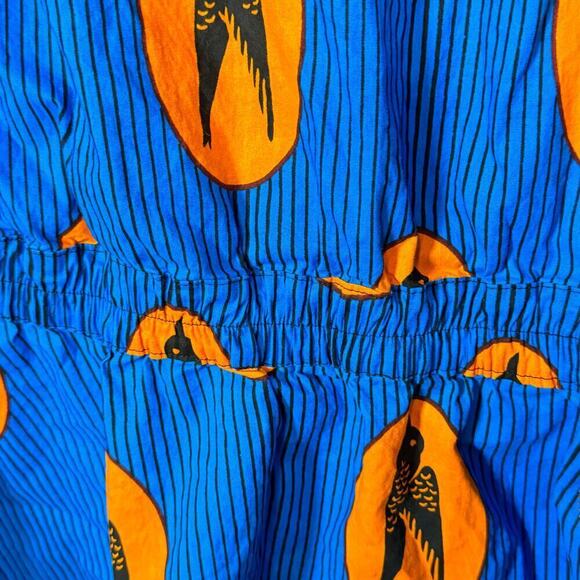 Mae Otti African Print Top Orange Blue Designer 3XL Tabitha Brown Urban Work BBW - Picture 10 of 15